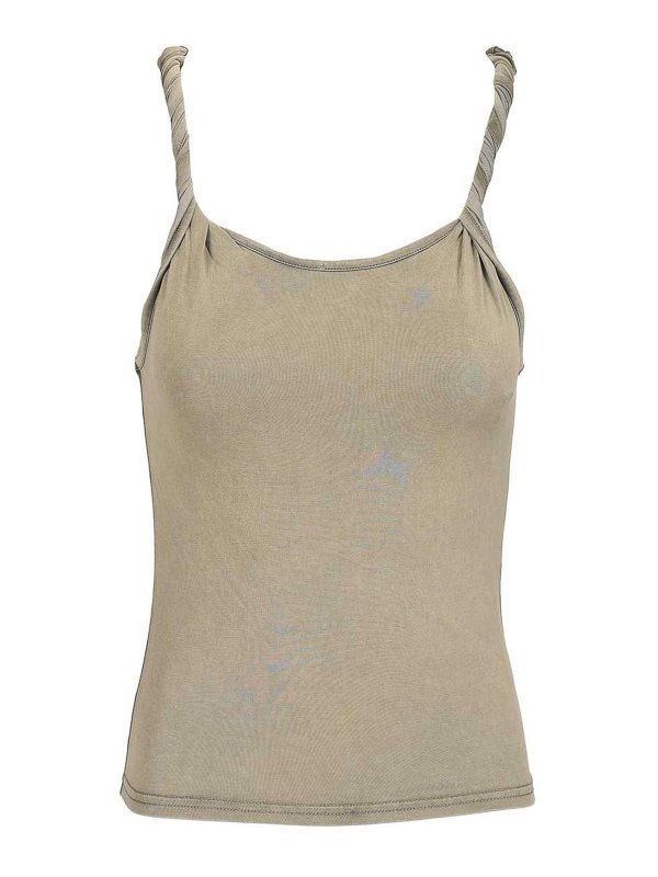 DIESEL: トップス＆タンクトップ - トップ/タンクトップ - グレー