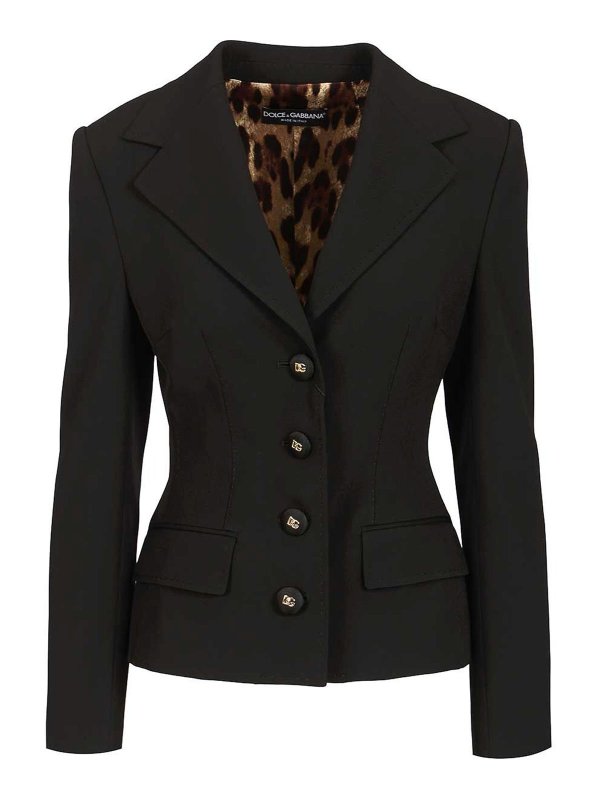 DOLCE & GABBANA: Blazer - Blazer - Negro