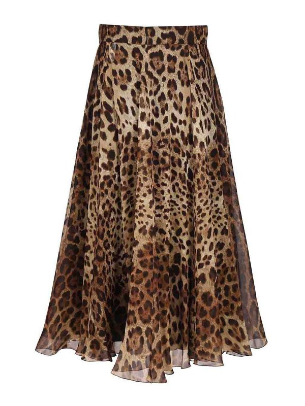 DOLCE & GABBANA: ニーレングススカート＆ミディ丈 online - 膝丈/ミディスカート - アニマル柄