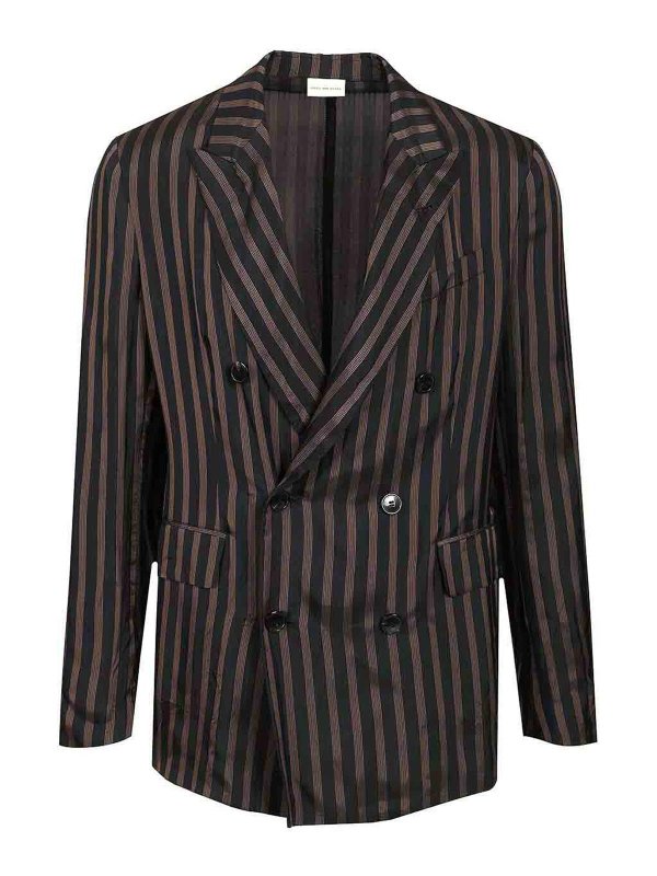 DRIES VAN NOTEN: Blazer - Blazer - Blau