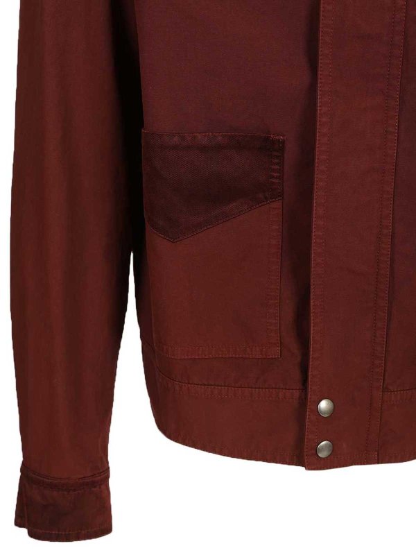The Best Shops DRIES VAN NOTEN: カジュアルジャケット - ダークレッド