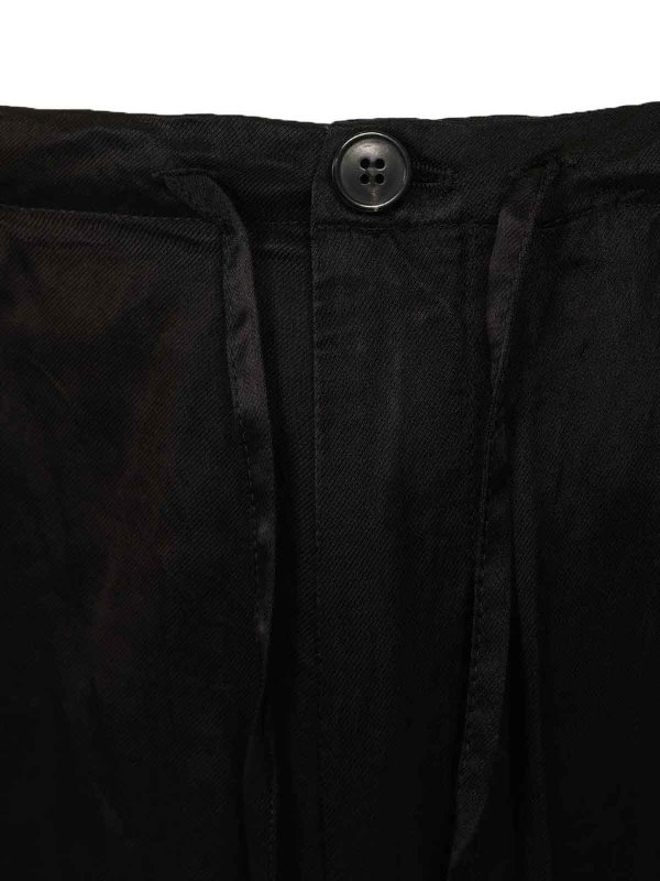 カジュアルパンツ - 黒 shop online: DRIES VAN NOTEN