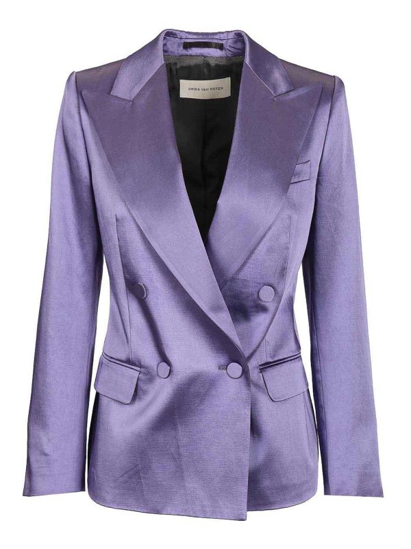 DRIES VAN NOTEN: Vestes de costume - Blazer - Violet