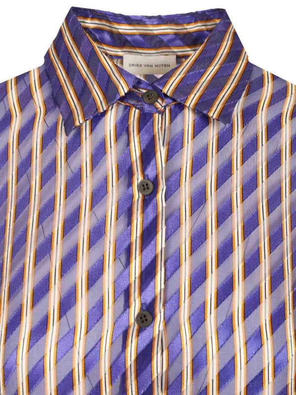 シャツ - 紫 shop online: DRIES VAN NOTEN