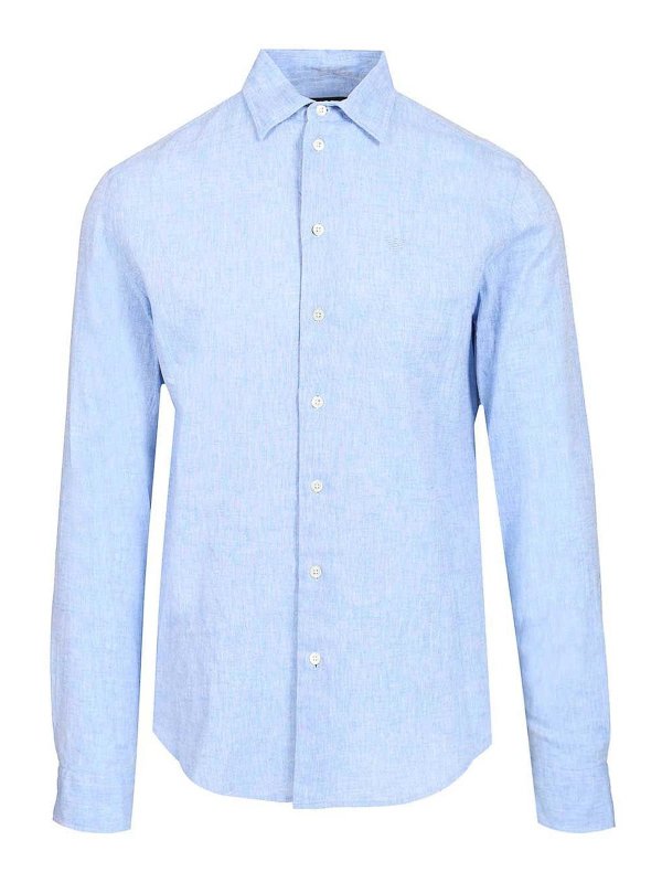 EMPORIO ARMANI: Hemden - Hemd - Hellblau