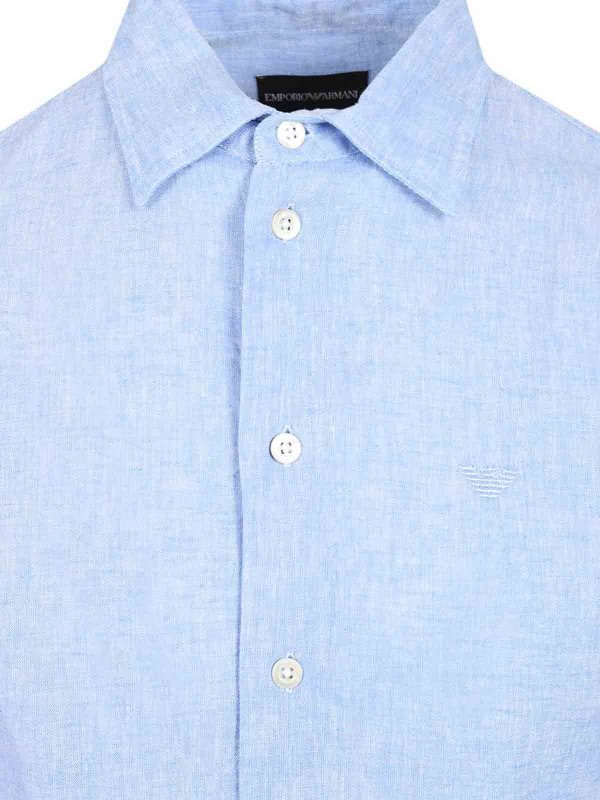 Hemd - Hellblau shop online: EMPORIO ARMANI