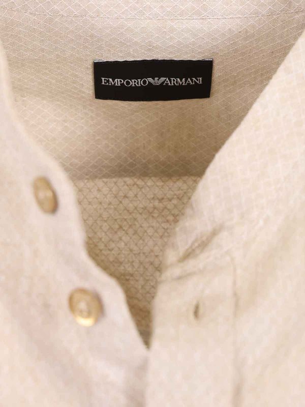 シャツ - ベージュ shop online: EMPORIO ARMANI