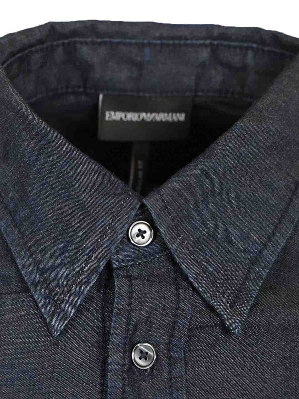 EMPORIO ARMANI buy online シャツ - ブルー