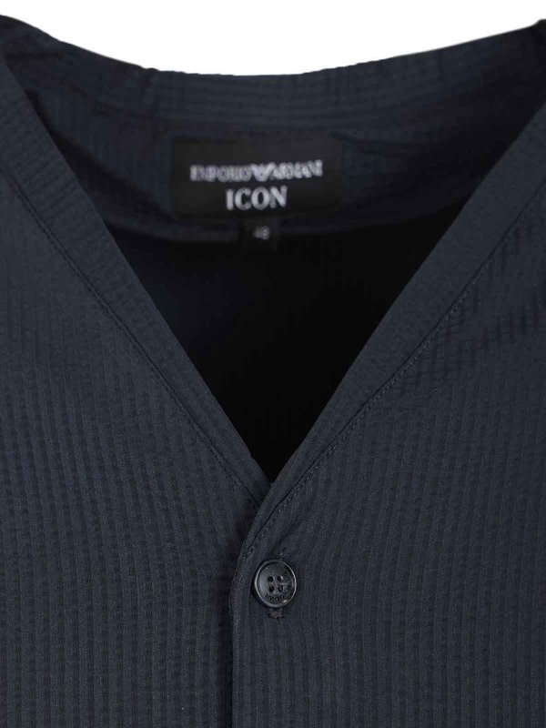 シャツ - ブルー shop online: EMPORIO ARMANI