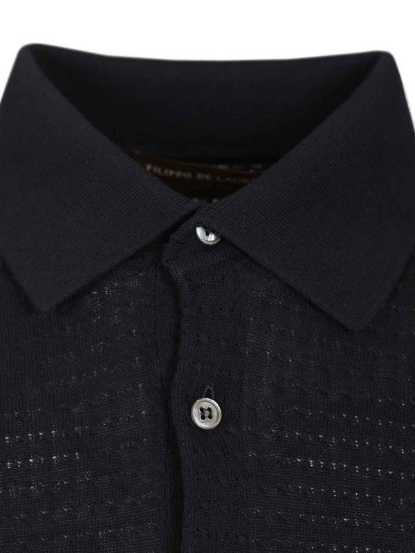 The Best Shops FILIPPO DE LAURENTIIS: ポロシャツ - ポロシャツ - ブルー