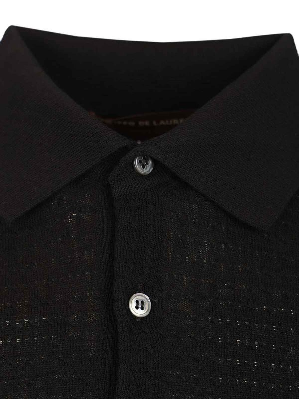 The Best Shops FILIPPO DE LAURENTIIS: ポロシャツ - ポロシャツ - 黒