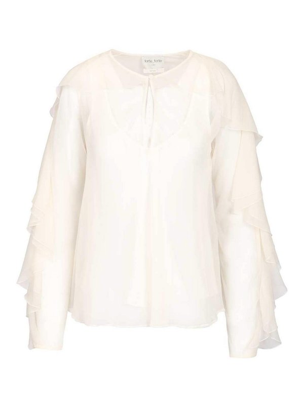 FORTE FORTE: シャツ - シャツ - 白