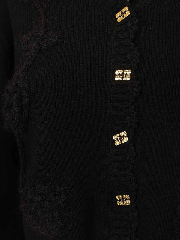 カーディガン - 黒 shop online: GANNI