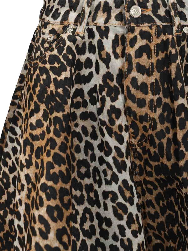 ミニスカート - アニマル柄 shop online: GANNI
