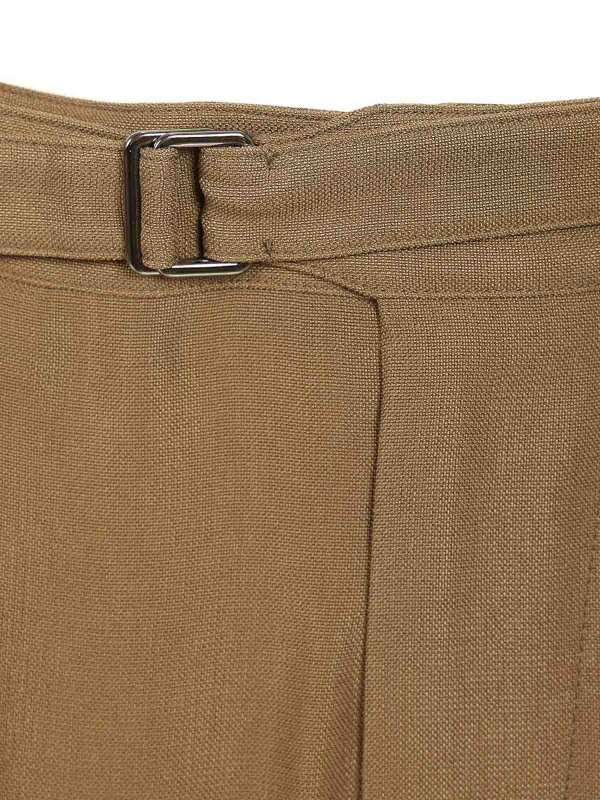 テーラードパンツ - ベージュ shop online: GIORGIO ARMANI