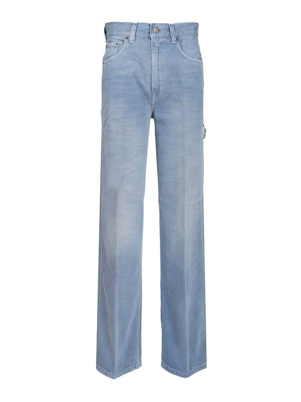 HAIKURE: ストレートジーンズ - ストレートジーンズ - ライトブルー