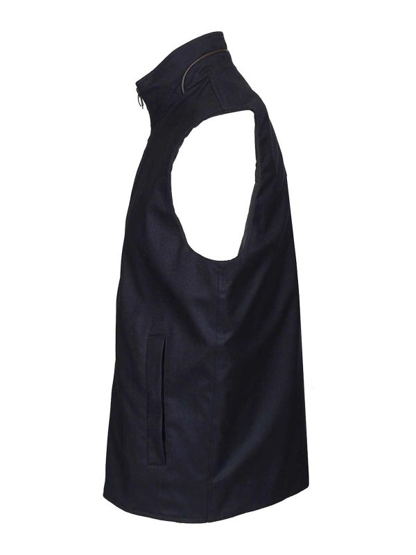 The Best Shops HERNO: maglieria gilet - Gilet in seta lucente e cashmere