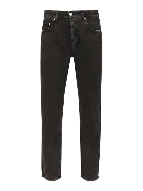 ICON DENIM: ストレートジーンズ - ストレートジーンズ - 黒