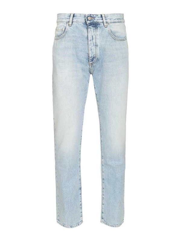 ICON DENIM: ストレートジーンズ - ストレートジーンズ - ライトブルー