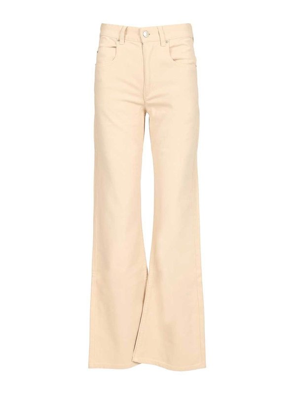 ISABEL MARANT: Bootcut - Bootcut Jeans - Beige