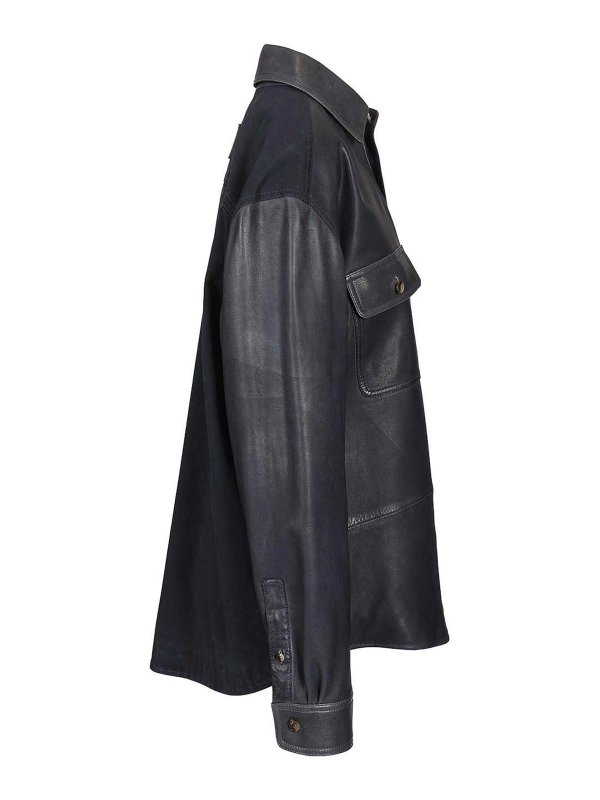 The Best Shops LOEWE: Lederjacken - Lederjacke - Blau