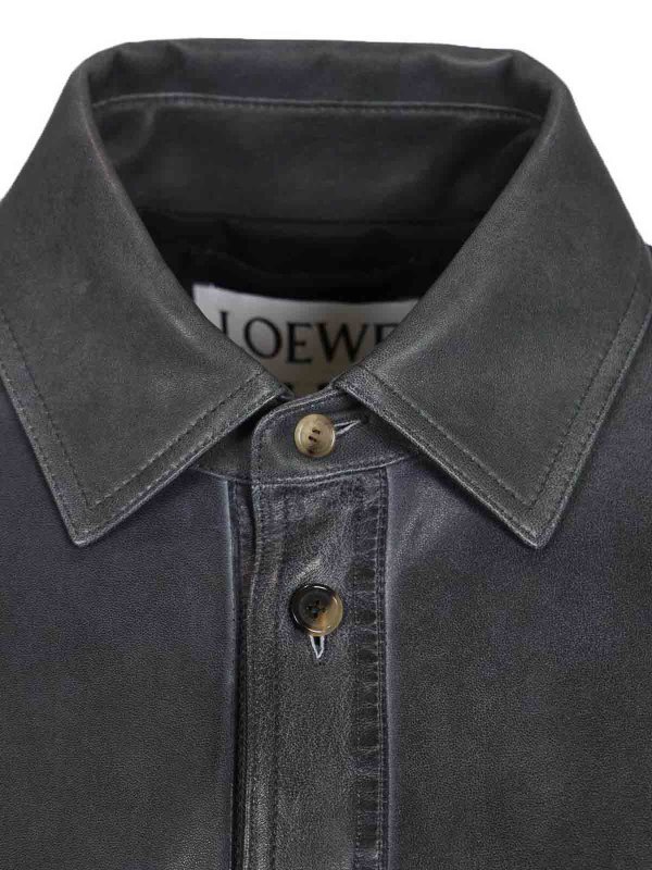 LOEWE buy online Lederjacke - Blau