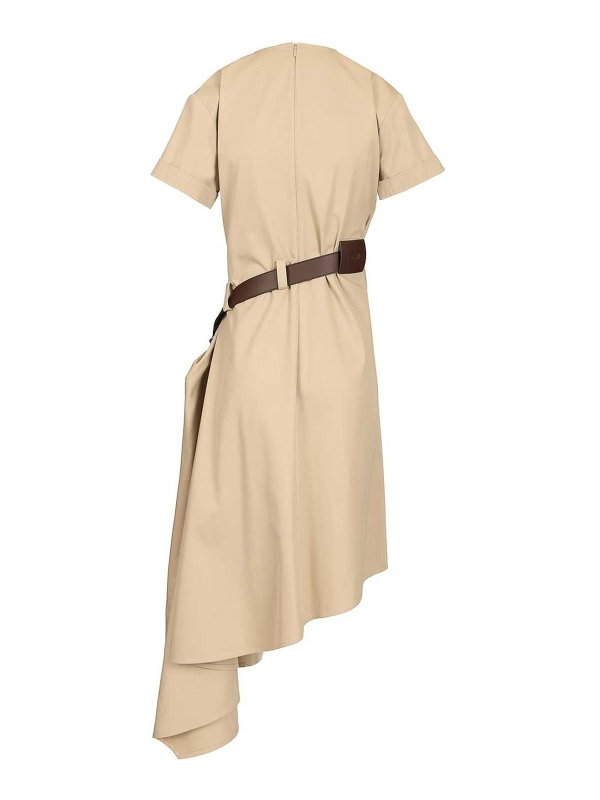 LOEWE: Robe longueur genou online - Robe Au Genou - Beige