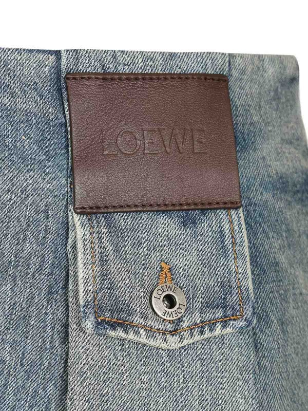 LOEWE buy online Washed Denim Mini Skirt