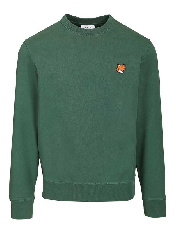 MAISON KITSUNÉ: Sudaderas y suéteres - Sudadera - Verde