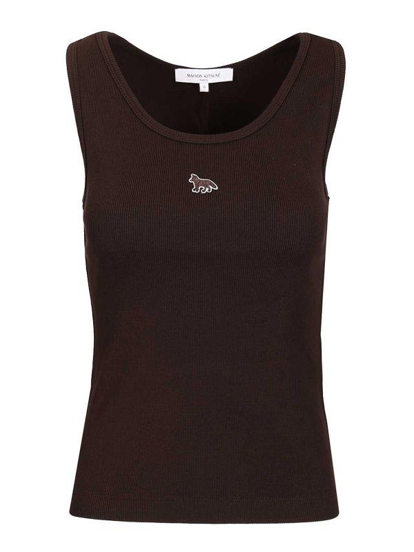MAISON KITSUNÉ: Tops & Débardeurs - Top - Marron