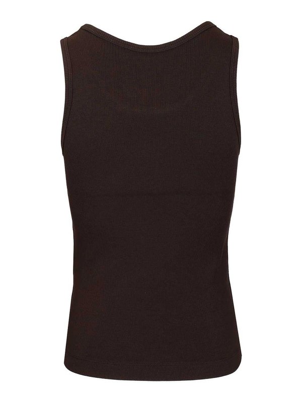 MAISON KITSUNÉ: Tops & Débardeurs online - Top - Marron