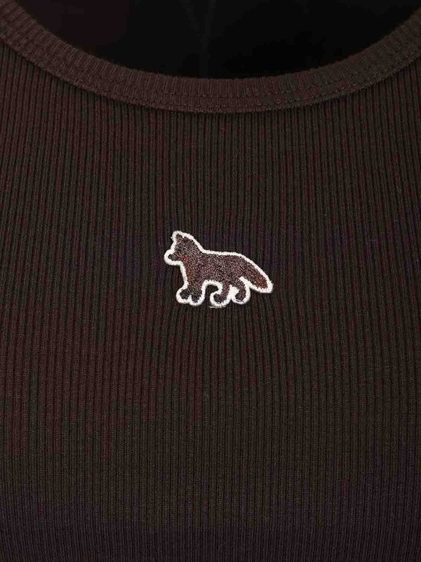 The Best Shops MAISON KITSUNÉ: Tops & Débardeurs - Top - Marron