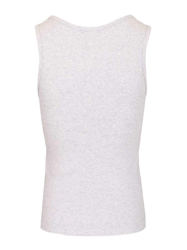 MAISON KITSUNÉ: Tops y camisetas sin mangas online - Top - Gris