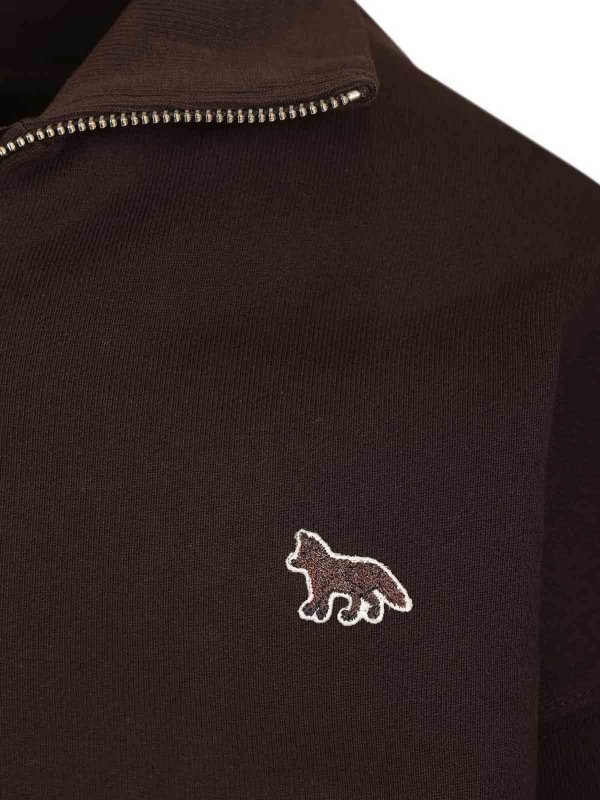 スウェットシャツ/セーター - ブラウン shop online: MAISON KITSUNÉ