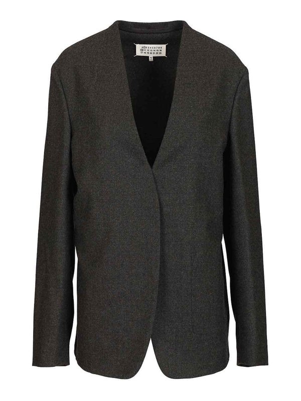 Maison Margiela: casual jackets - Minimal Wool Jacket