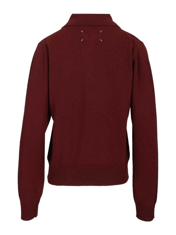 Maison Margiela: ポロシャツ online - ポロシャツ - ダークレッド