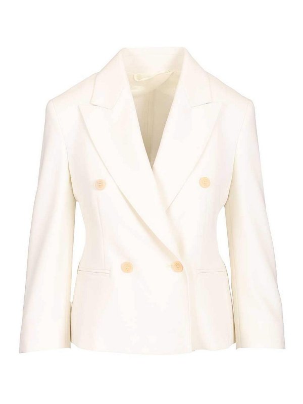 Max Mara: Blazer - Blazer - Weiß