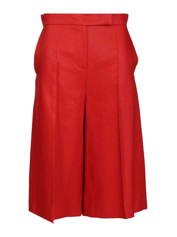 Max Mara: Shorts - Shorts - Rojo