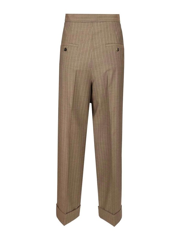 Max Mara: casual trousers online - Pinstriped Trousers