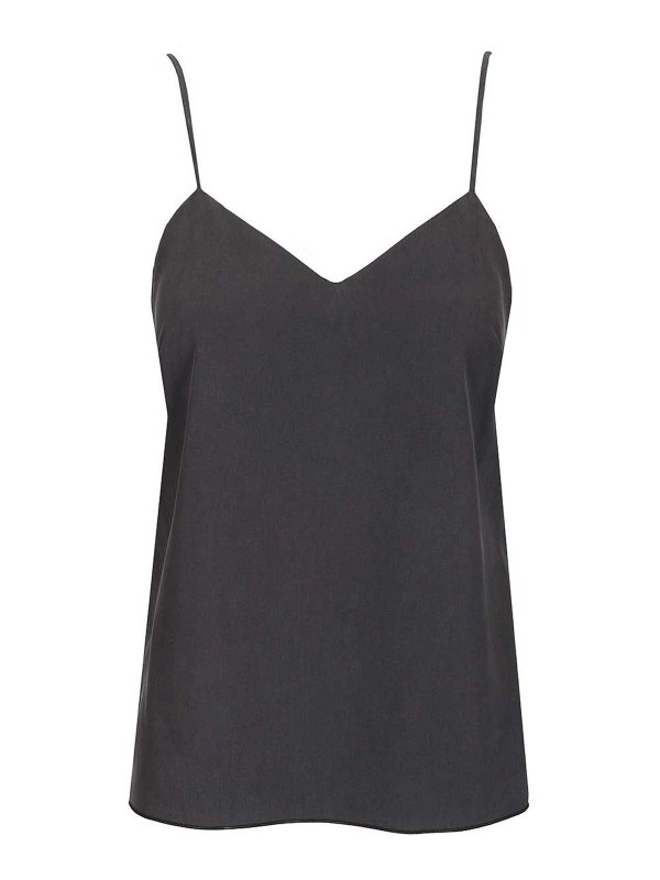 Max Mara: Tops y camisetas sin mangas - Top - Azul