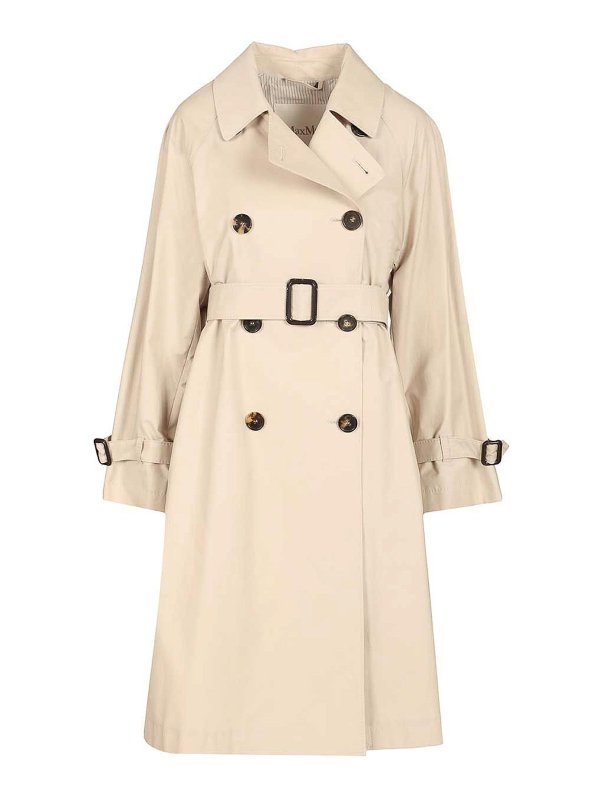 MAX MARA THE CUBE: トレンチコート - トレンチコート - ベージュ