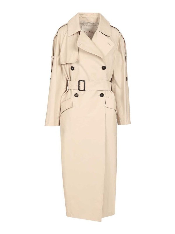 MAX MARA THE CUBE: トレンチコート - トレンチコート - ベージュ