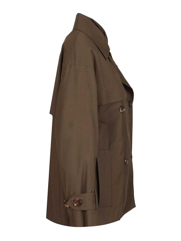 The Best Shops MAX MARA THE CUBE: トレンチコート - トレンチコート - 緑