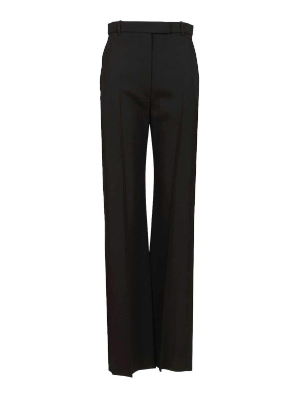 ALEXANDER MCQUEEN: テーラードトラウザー - テーラードパンツ - 黒