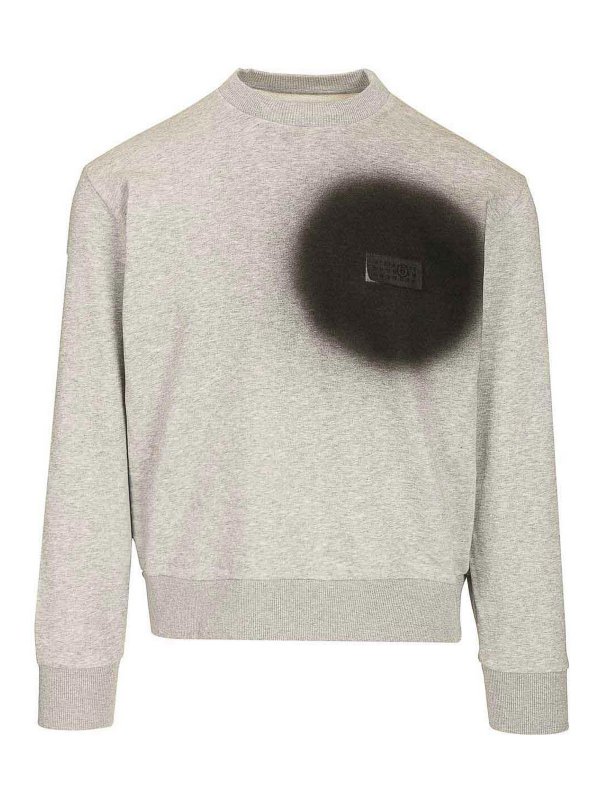 MM6 MAISON MARGIELA: スウェット＆セーター - スウェットシャツ/セーター - グレー