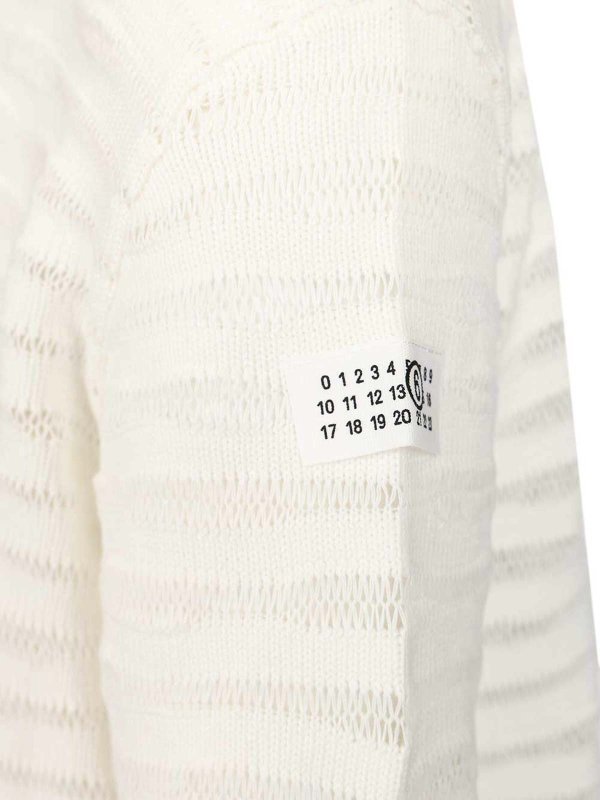 MM6 MAISON MARGIELA buy online Rundhalspullover - Weiß