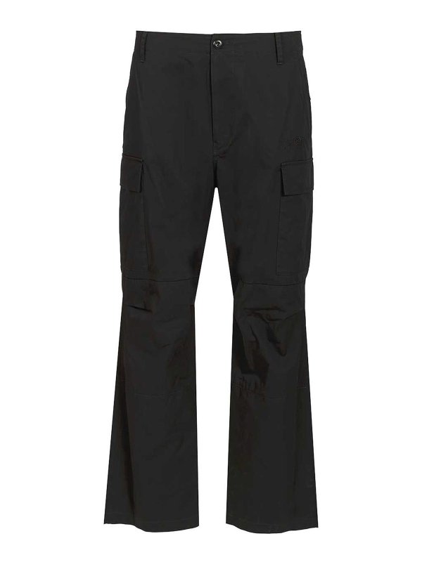 MM6 MAISON MARGIELA: カジュアルトラウザー - カジュアルパンツ - 黒