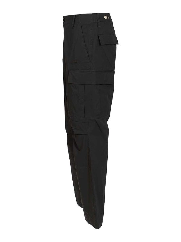 The Best Shops MM6 MAISON MARGIELA: カジュアルトラウザー - カジュアルパンツ - 黒