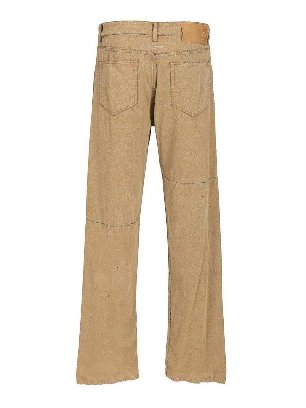 MM6 MAISON MARGIELA: ストレートジーンズ online - ストレートジーンズ - ベージュ