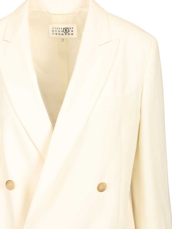 ブレザー - ベージュ shop online: MM6 MAISON MARGIELA